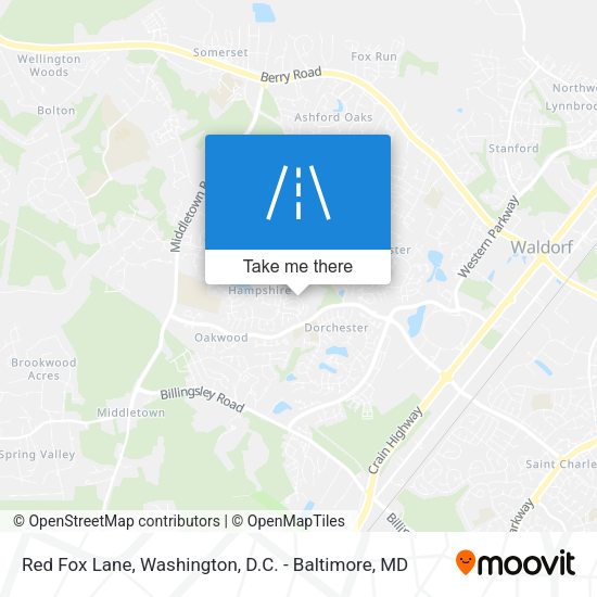 Red Fox Lane map