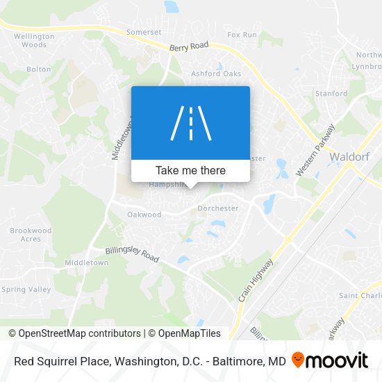 Red Squirrel Place map