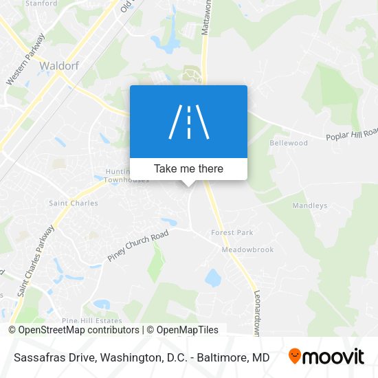 Sassafras Drive map
