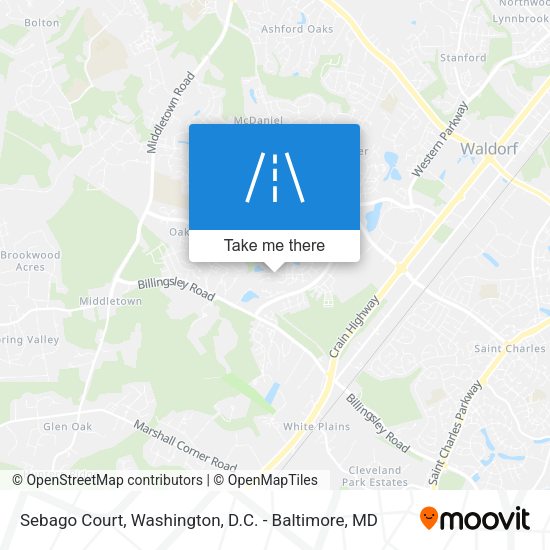 Sebago Court map