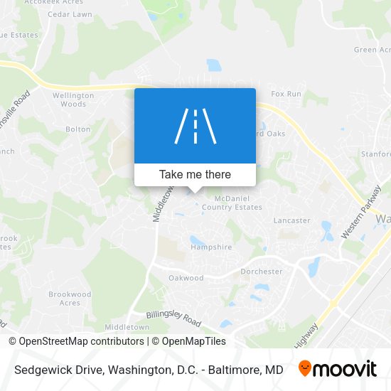 Sedgewick Drive map