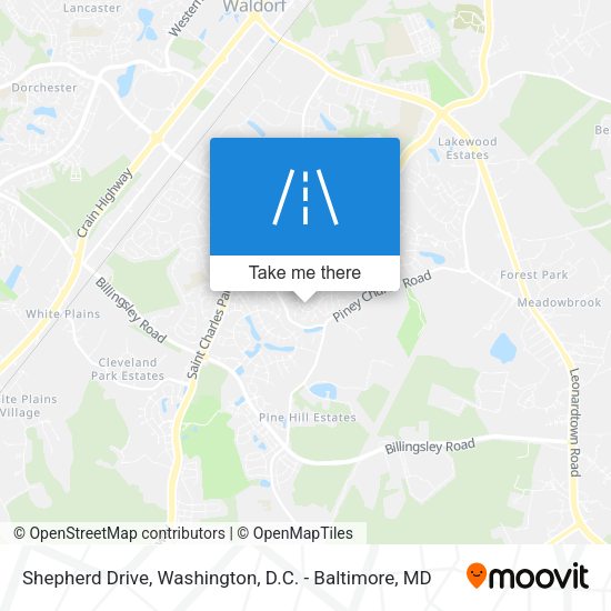 Mapa de Shepherd Drive