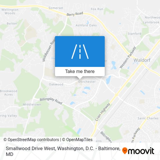 Smallwood Drive West map