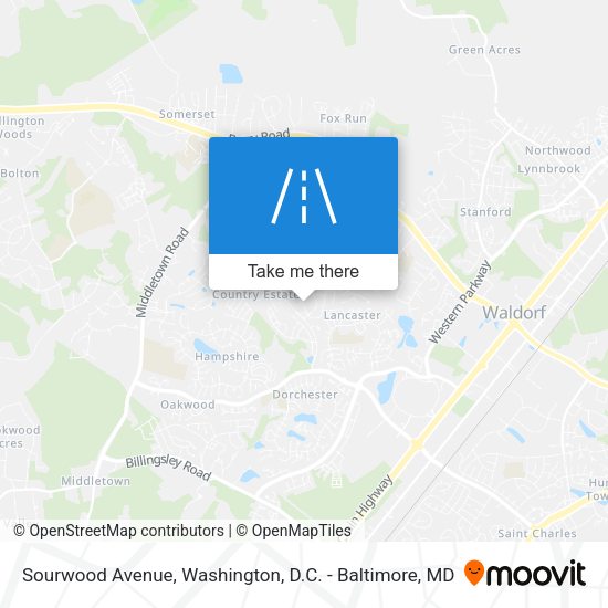 Sourwood Avenue map