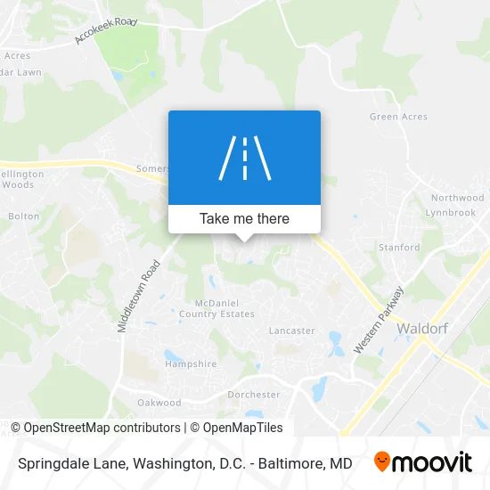 Springdale Lane map