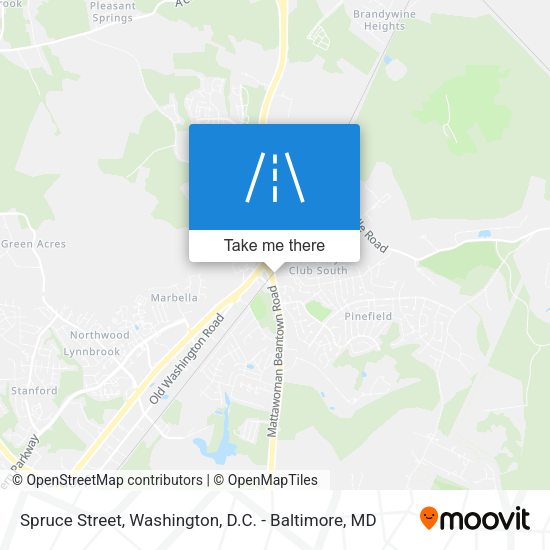 Spruce Street map