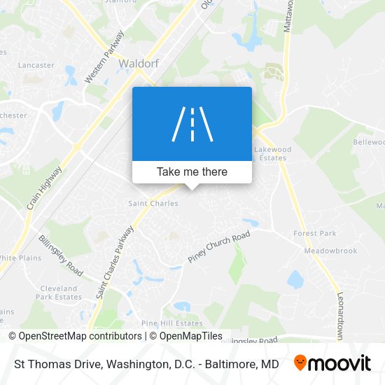 St Thomas Drive map