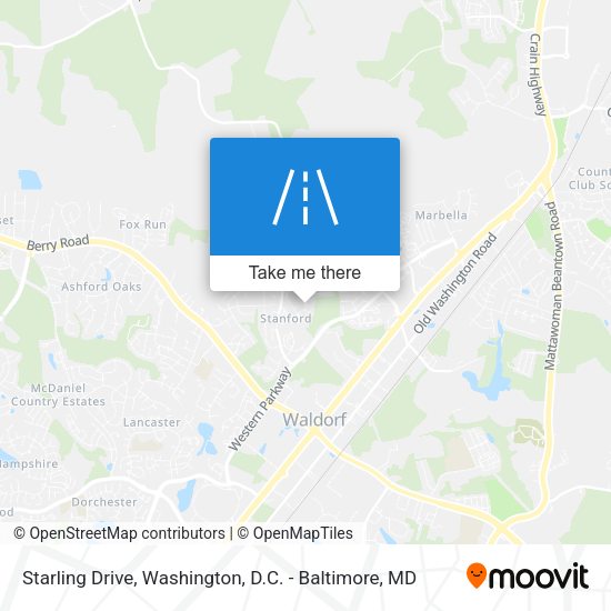 Mapa de Starling Drive