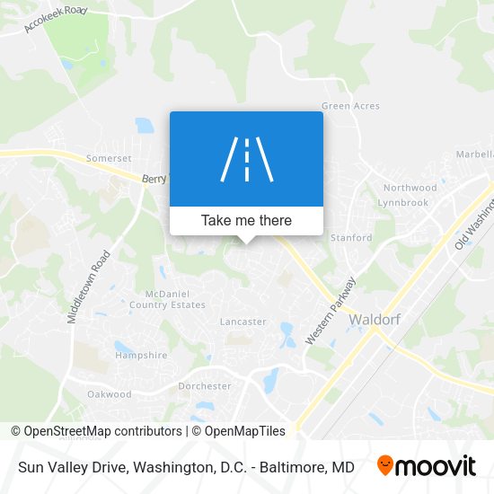 Mapa de Sun Valley Drive