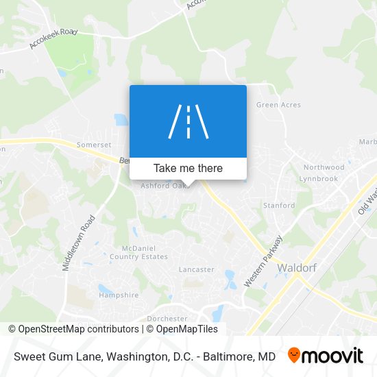 Sweet Gum Lane map