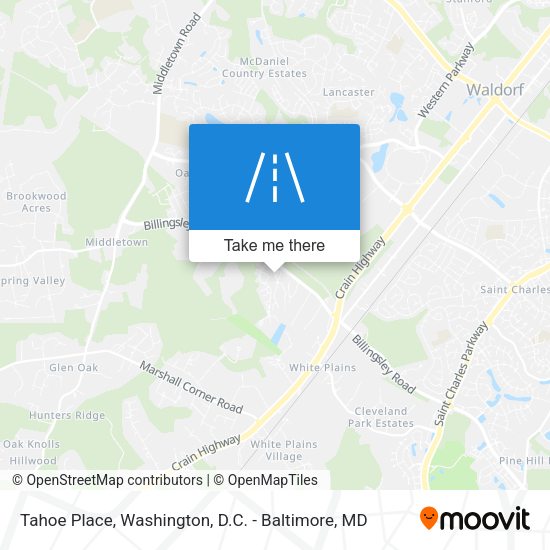 Mapa de Tahoe Place