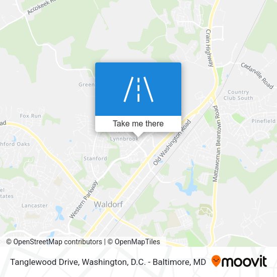 Tanglewood Drive map