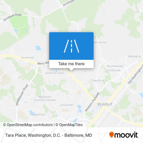 Tara Place map