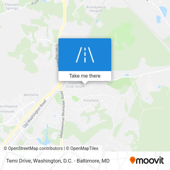 Temi Drive map