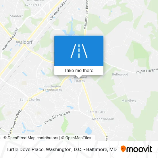 Turtle Dove Place map