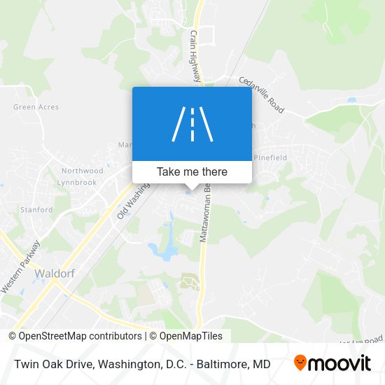 Mapa de Twin Oak Drive