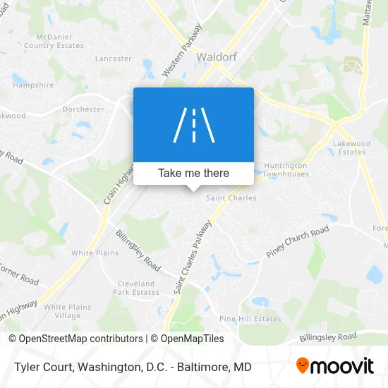 Tyler Court map