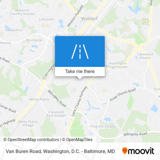 Van Buren Road map