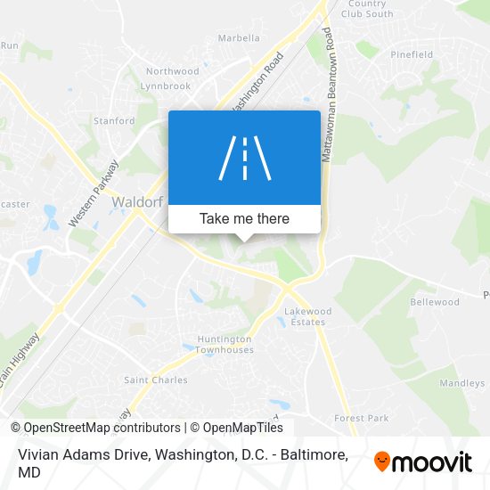 Mapa de Vivian Adams Drive