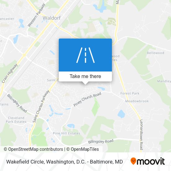 Mapa de Wakefield Circle