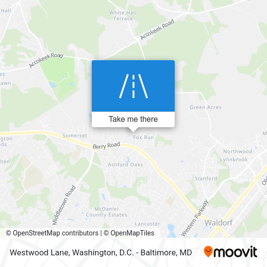 Westwood Lane map