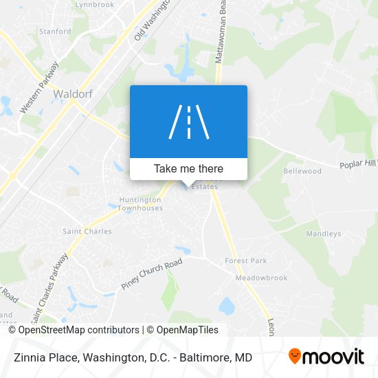 Zinnia Place map