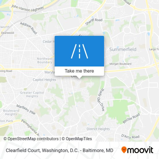 Mapa de Clearfield Court