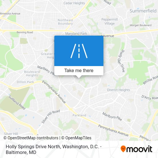 Mapa de Holly Springs Drive North