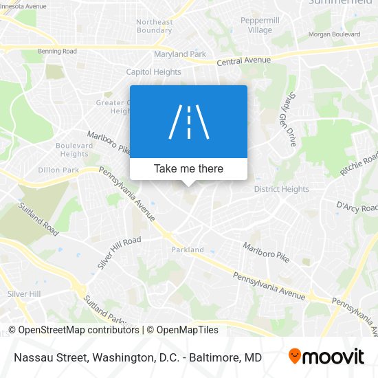 Mapa de Nassau Street