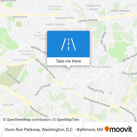 Oxon Run Parkway map