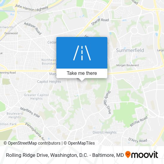 Rolling Ridge Drive map