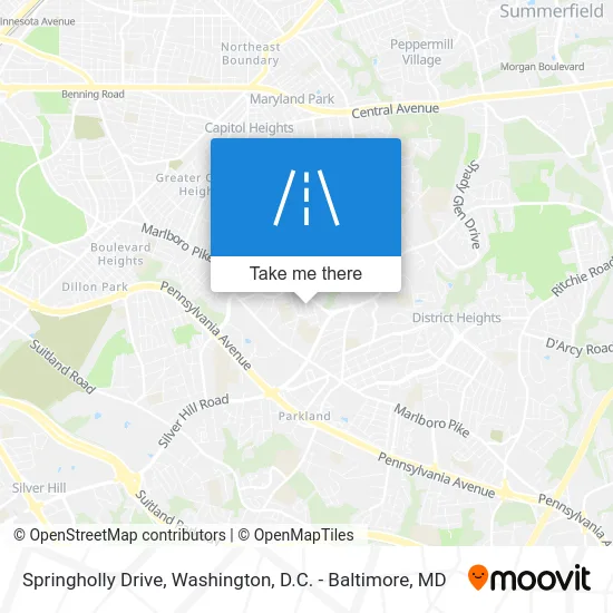 Springholly Drive map