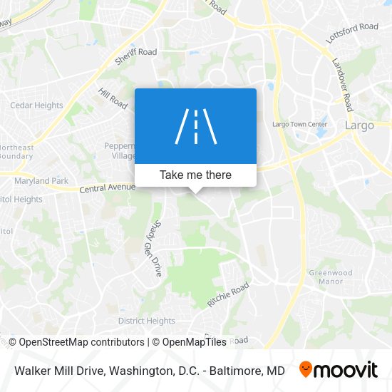 Walker Mill Drive map