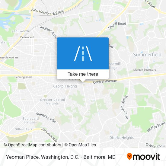 Yeoman Place map