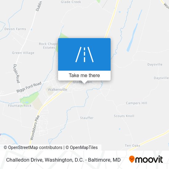 Challedon Drive map