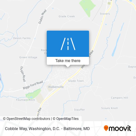 Cobble Way map