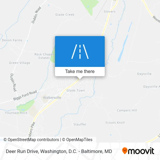 Deer Run Drive map