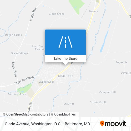 Glade Avenue map