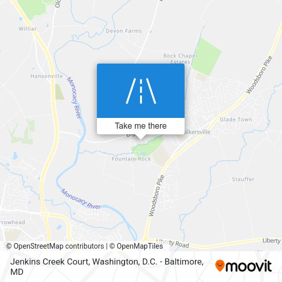 Jenkins Creek Court map