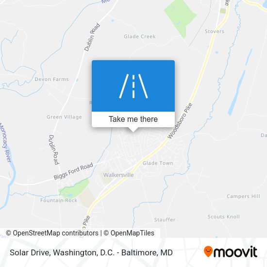 Solar Drive map
