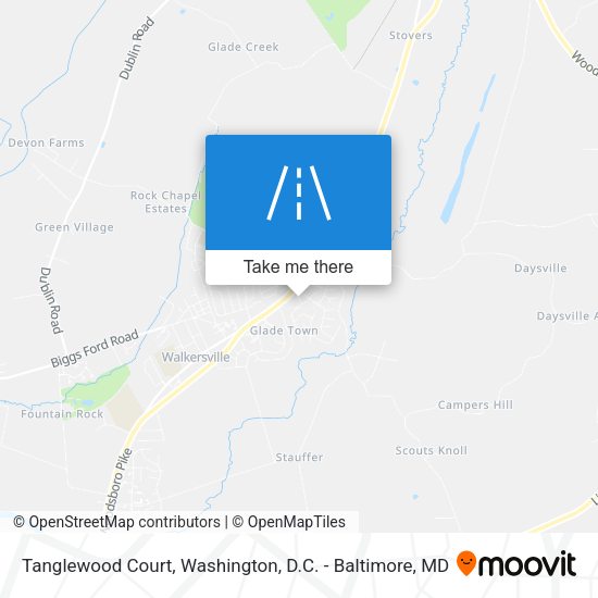 Mapa de Tanglewood Court