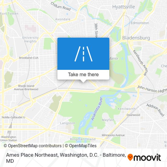 Ames Place Northeast map