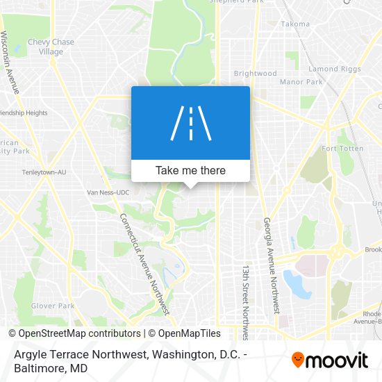 Argyle Terrace Northwest map