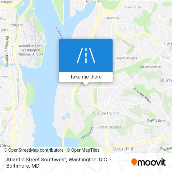 Mapa de Atlantic Street Southwest