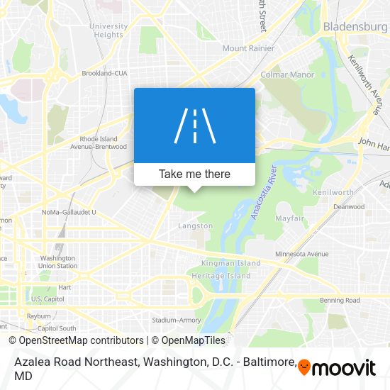 Mapa de Azalea Road Northeast