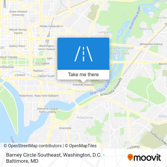 Barney Circle Southeast map