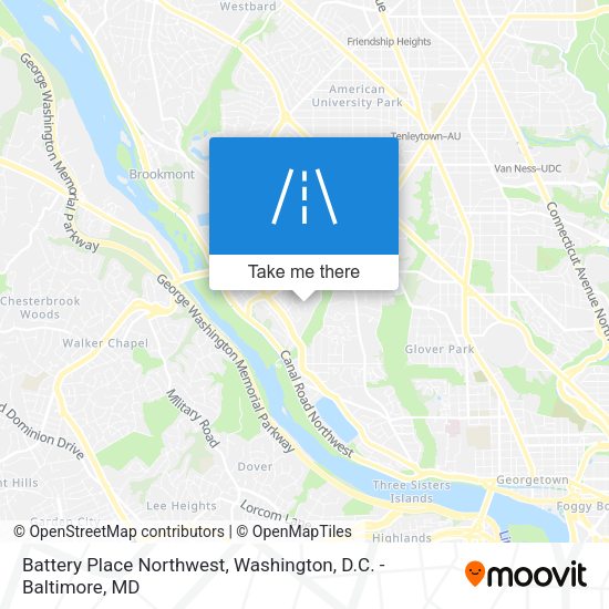 Battery Place Northwest map