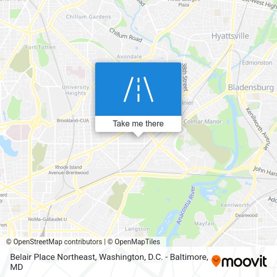 Belair Place Northeast map