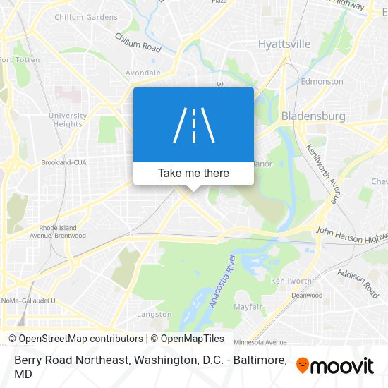 Mapa de Berry Road Northeast