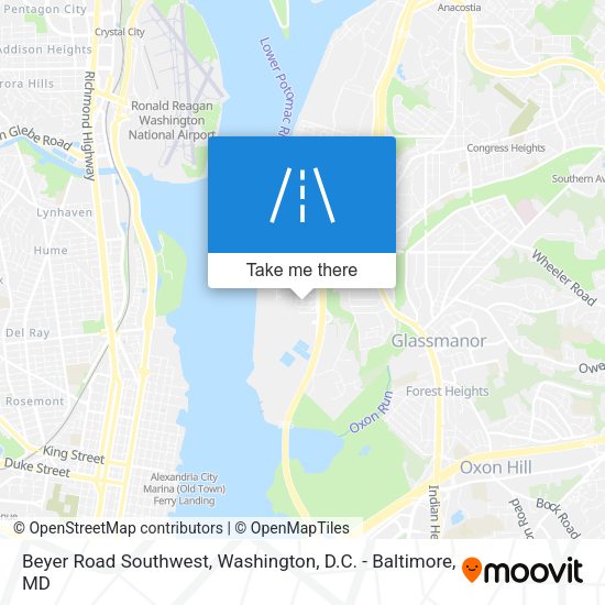 Mapa de Beyer Road Southwest